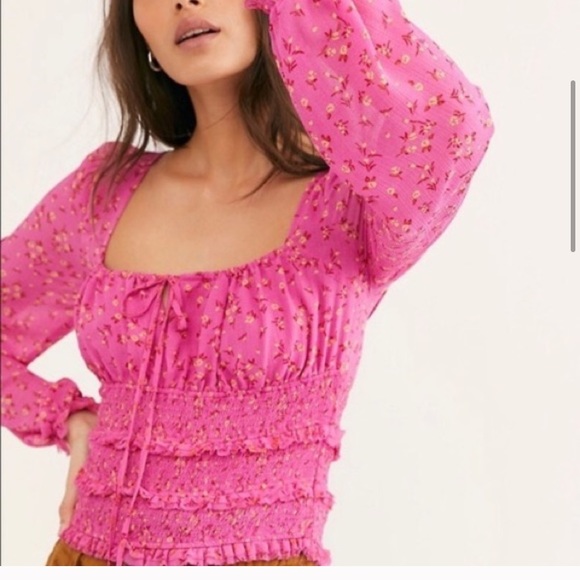 Free People Lolita Printed Blouse - Picture 2 of 2